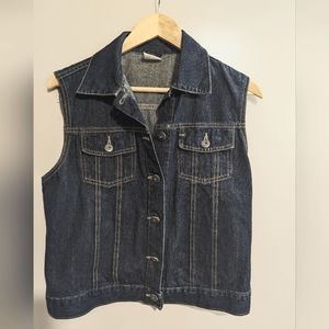 Vintage Y2K Ikeda 700 series Jean Vest, Womans size M